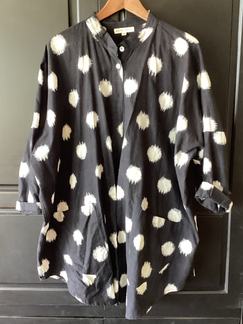 Polka Dot Black Longline Blazer Jacket by Isabel Marant (style label)